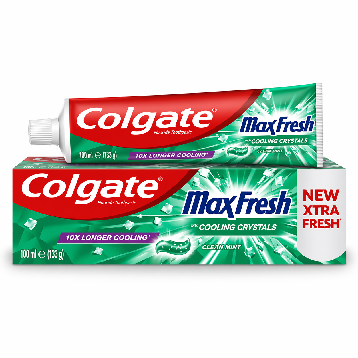 Colgate Max Fresh Xtra Fresh Fogkrém 100 ml – Hosszan Tartó Mentolos Frissesség Cooling Crystals Technológiával