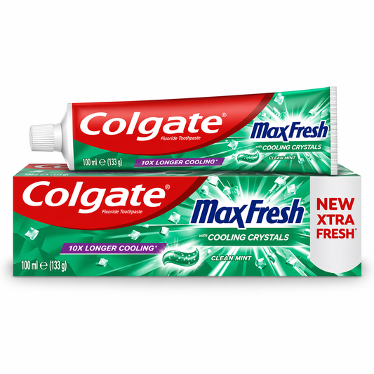 Colgate Max Fresh Xtra Fresh Fogkrém 100 ml – Hosszan Tartó Mentolos Frissesség Cooling Crystals Technológiával