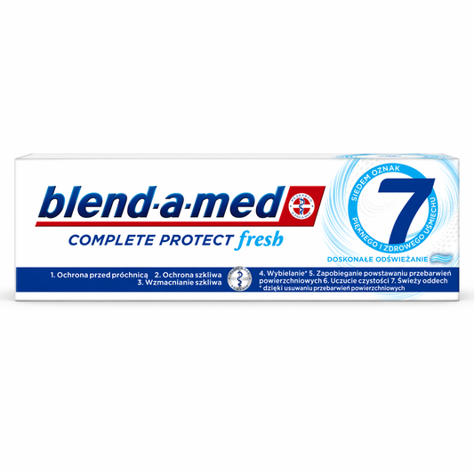 Blend-a-med Complete Protect Fresh Fogkrém 75 ml – 7 az 1-ben Védelem, Extra Friss Lehelet