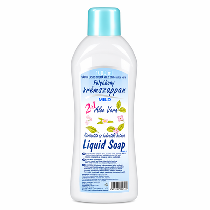 Mild 2in1 Aloe Vera folyékony krémszappan – tisztítás és hidratálás egy lépésben, 1 L