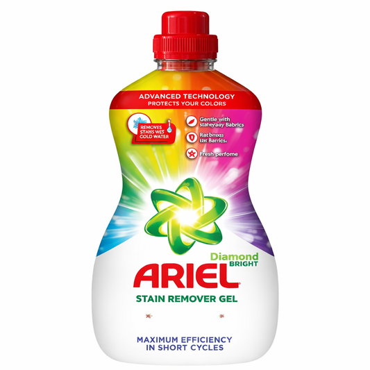 Ariel Diamond Bright Stain Remover Gel Color 1L (1L | ~35–40 mosás) – színes ruhákhoz, extra folteltávolító gél