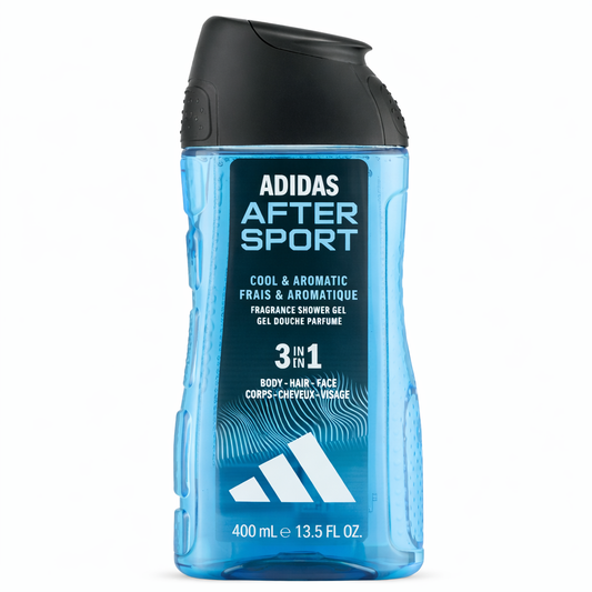 Adidas After Sport 3in1 férfi tusfürdő 400 ml – Frissítő regenerálás sport után