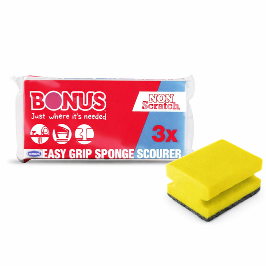 BONUS Easy Grip Mosogatószivacs 3 db – Kényelmes Fogás, Hatékony Tisztítás