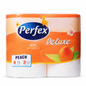 Perfex Deluxe Peach Toalettpapír 4 Tekercs – 3 Rétegű, 250 Lap/Tekercs, Barack Illattal