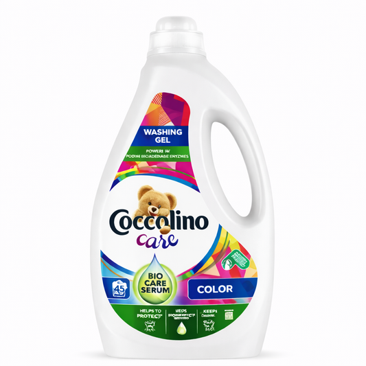 Coccolino Care Color Mosógél 1,2L – 30 Mosás, Színvédő Folyékony Mosószer Bio Care Szérummal