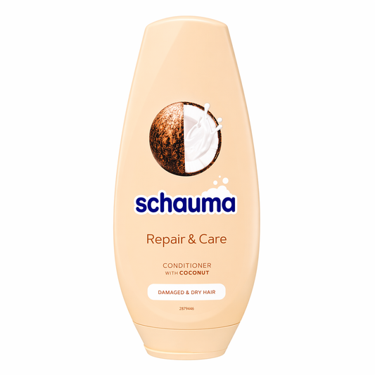 Schauma Repair & Care Hajbalzsam Kókuszolajjal 250 ml – Sérült és Száraz Hajra, Regeneráló Ápolás