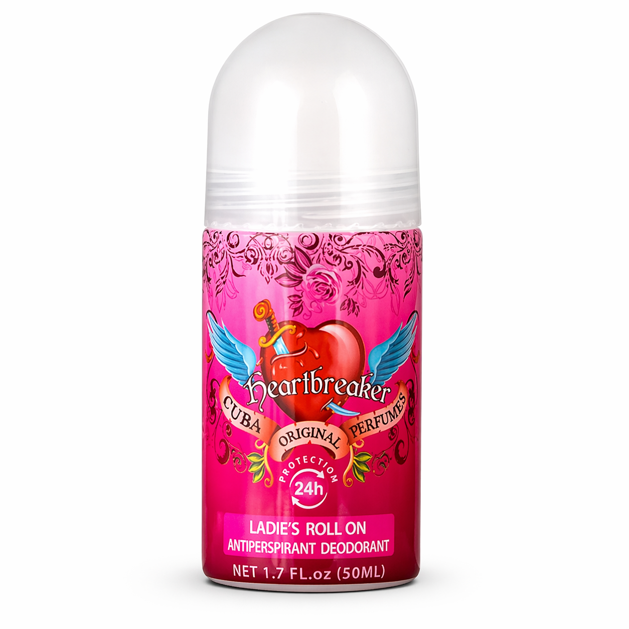 Cuba Heartbreaker Női Golyós Dezodor 50 ml – 24h Izzadásgátló Roll-On, Édes Virágos Illattal
