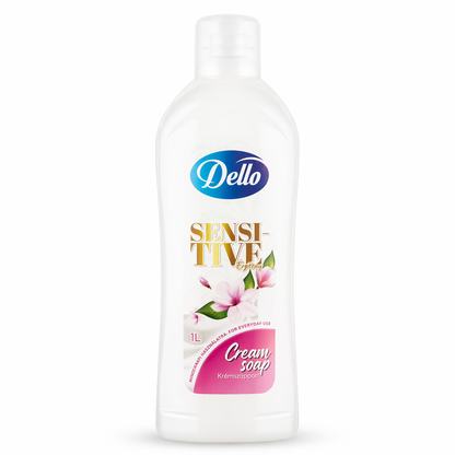 Dello Cream Soap Sensitive krémszappan 1 L – gyengéd kézmosó érzékeny bőrre