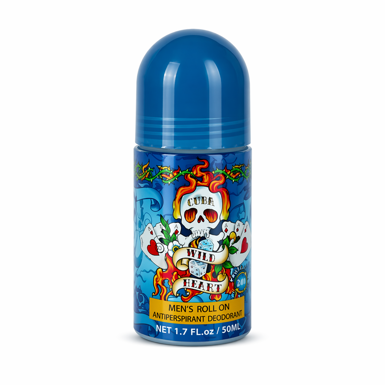 Cuba Wild Heart Férfi Golyós Dezodor 50 ml – 24h Izzadásgátló Roll-On