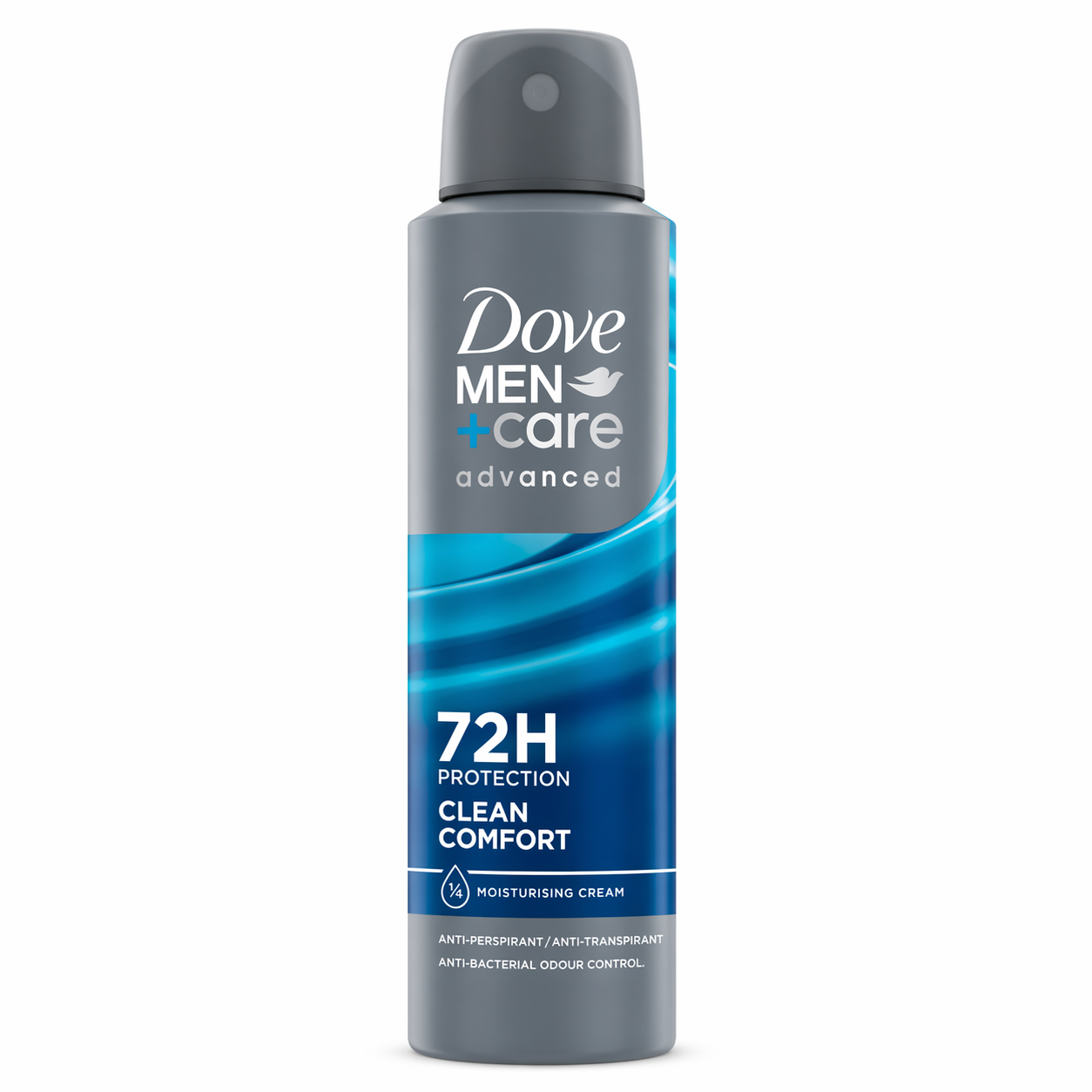 Dove Men+Care Advanced Clean Comfort Izzadásgátló Spray 150 ml – 72 órás védelem, hidratáló férfi dezodor