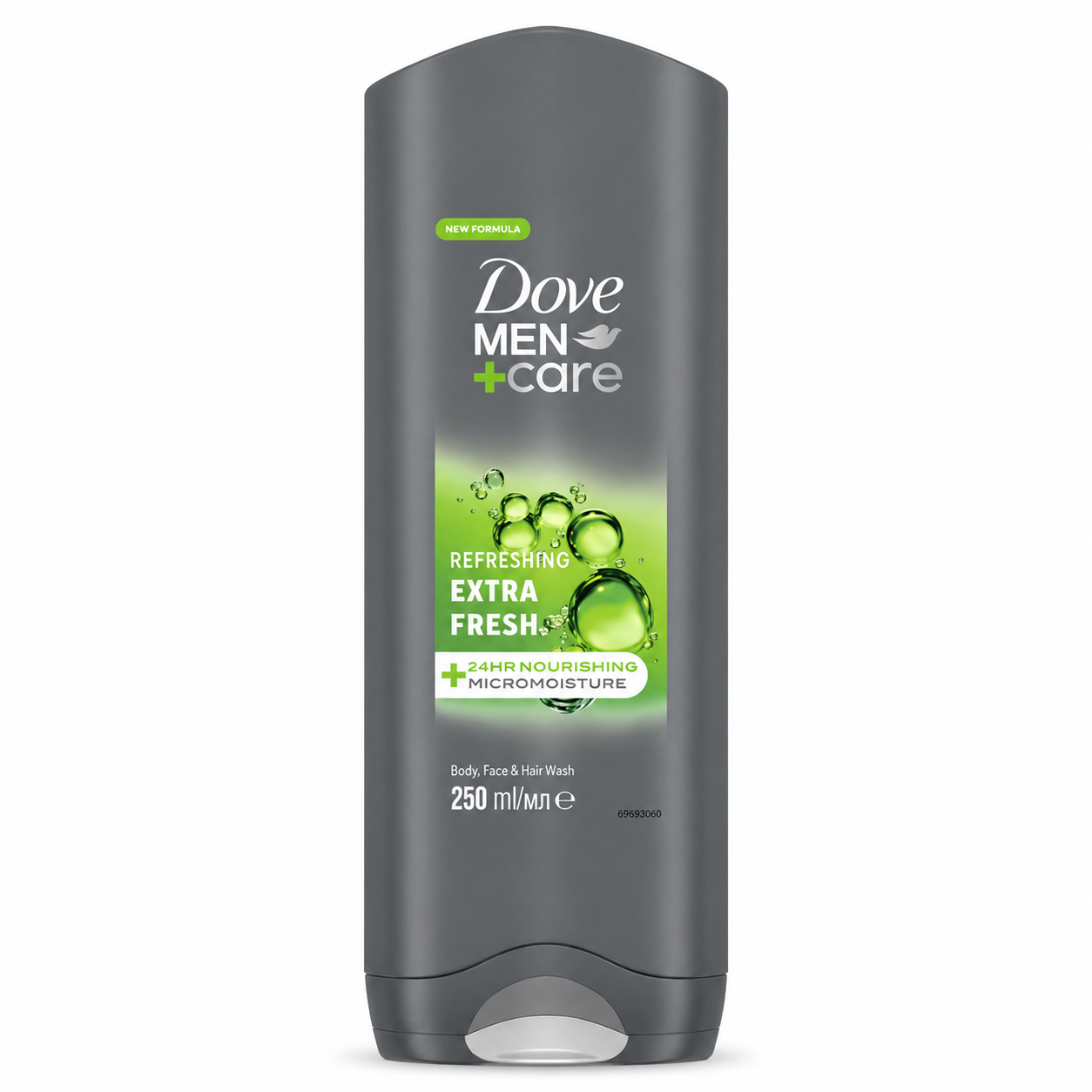Dove Men+Care Extra Fresh 3in1 Tusfürdő 250 ml – Testre, arcra és hajra, frissítő férfi ápolás