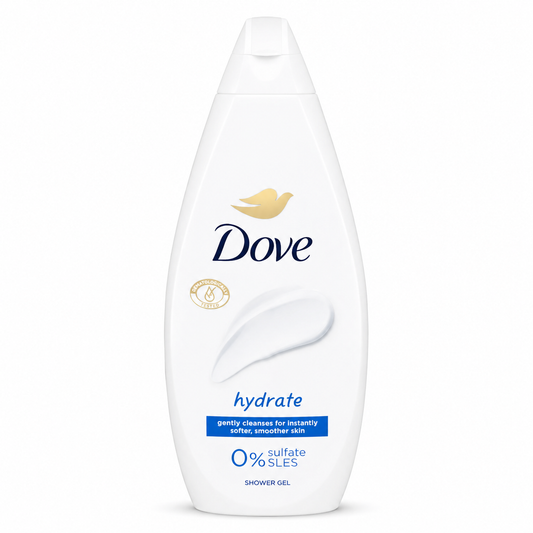 Dove Krémtusfürdő 720 ml – Hidratáló testápoló tusfürdő, magyarországi kiszerelés