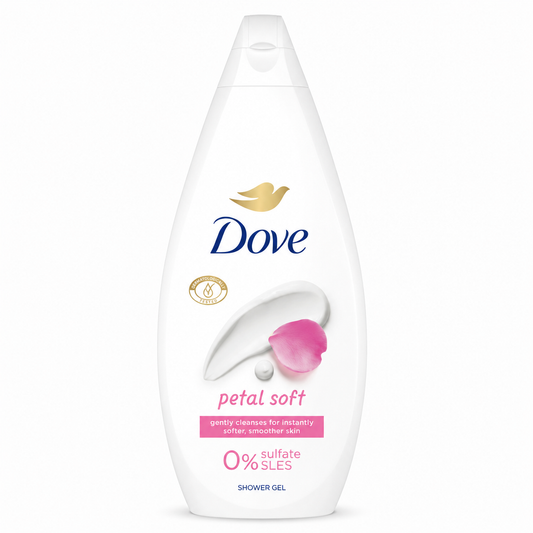 Dove Petal Soft Krémtusfürdő 720 ml – Virágos illatú hidratáló tusfürdő, selymesen puha bőrért