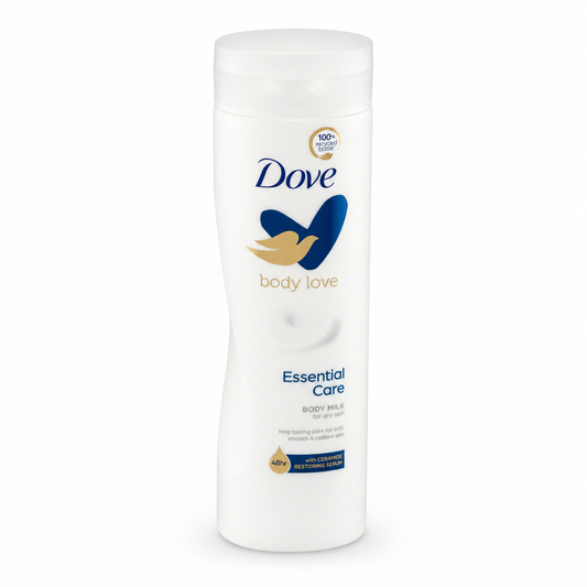 Dove Body Love Essential Care Testápoló 250 ml – 48 órás hidratálás ceramiddal, száraz bőrre