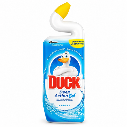 Duck Deep Action Gel Marine WC tisztító 750 ml – Vízkőoldó és fertőtlenítő toalett tisztító gél, friss óceán illattal