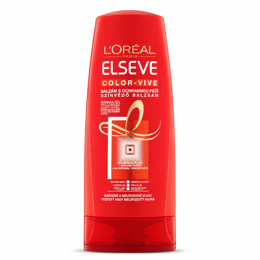 L’Oréal Paris Elseve Color Vive Hajbalzsam 200 ml – Színvédő balzsam festett hajra, UV szűrővel és Color Seal Elixirrel