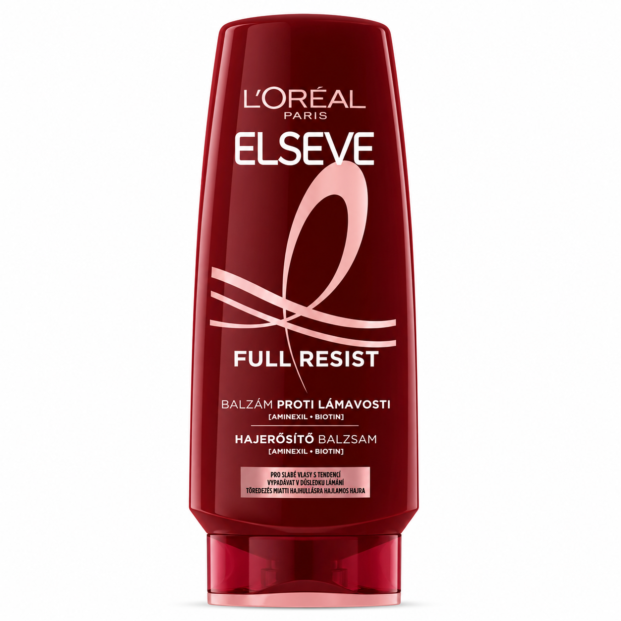 L’Oréal Paris Elseve Full Resist Hajbalzsam 200 ml – Hajerősítő balzsam Aminexil és Biotin tartalommal, hajhullásra hajlamos hajra