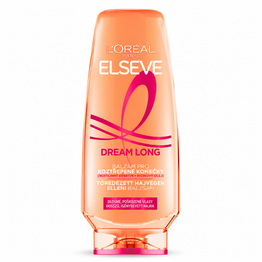 L’Oréal Elseve Dream Long Hajbalzsam 200 ml – Töredezett hajvégek ellen, hosszú hajra, keratinnal és ricinusolajjal