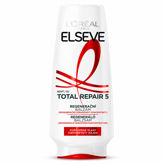 L’Oréal Elseve Total Repair 5 Hajbalzsam 200 ml – Regeneráló balzsam sérült hajra, 5 az 1-ben helyreállító hatás