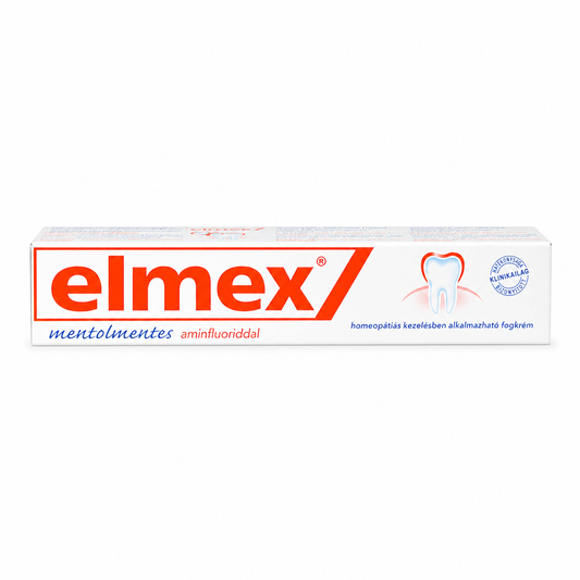 Elmex Mentolmentes Fogkrém Aminfluoriddal – Fogszuvasodás elleni védelem érzékeny felhasználóknak