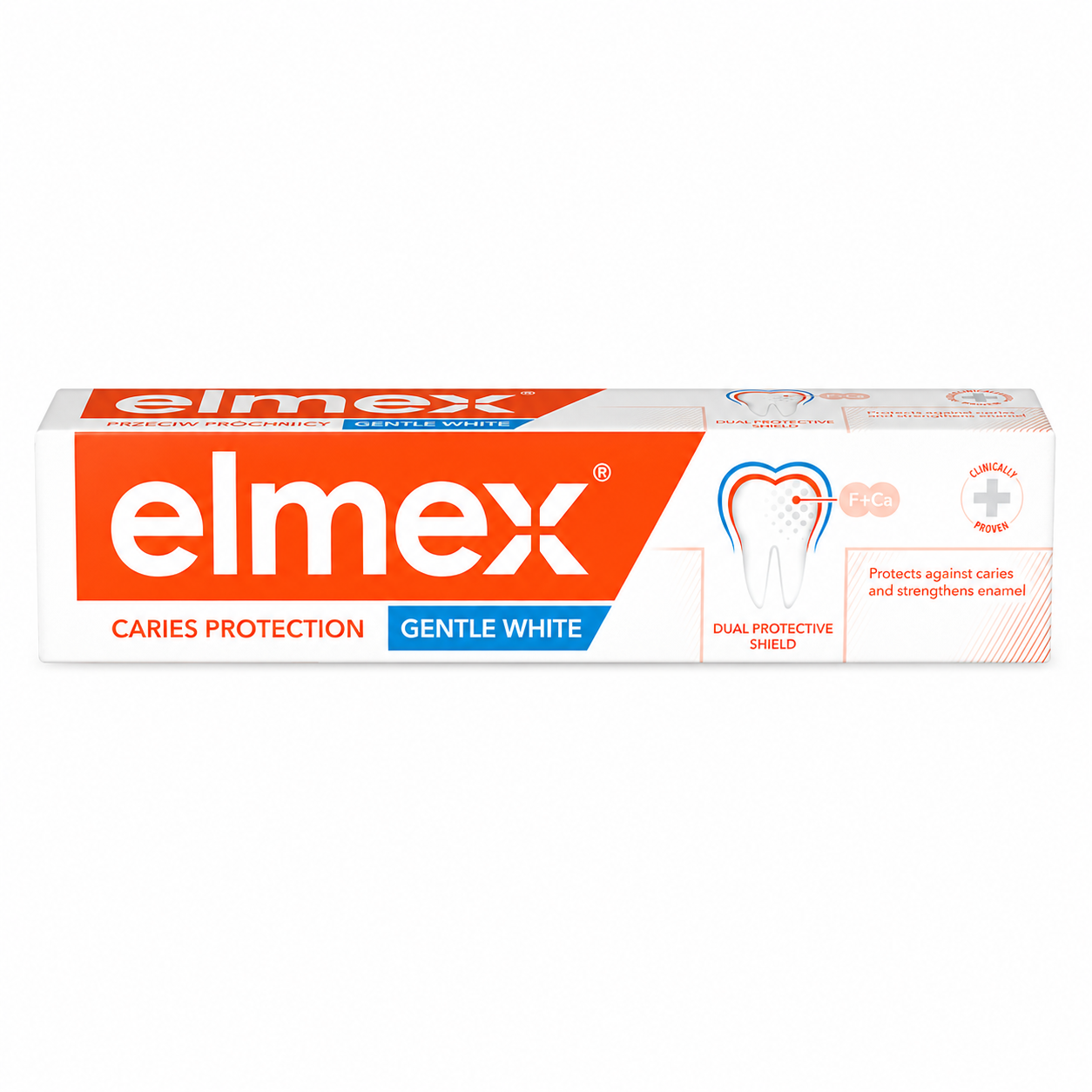 Elmex Caries Protection Gentle White Fogkrém 75 ml – Fogszuvasodás elleni védelem és gyengéd fehérítés aminfluoriddal