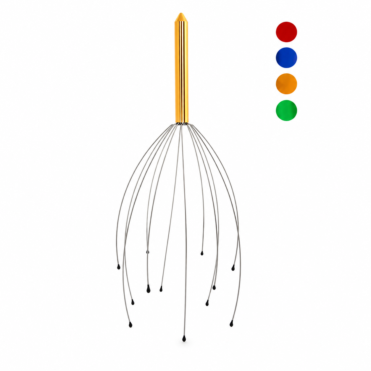 Eng. Fejmasszírozó fém– relaxáló scalp massager, stresszoldó és vérkeringést serkentő eszköz