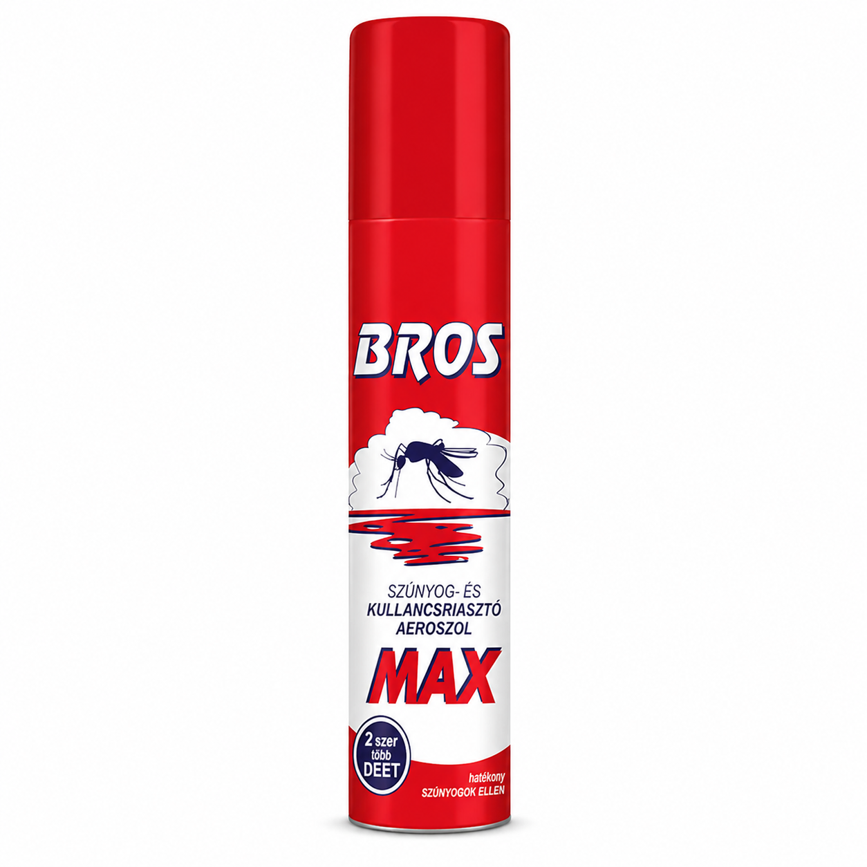 BROS MAX szúnyog- és kullancsriasztó aeroszol – extra erős védelem magas DEET tartalommal