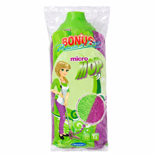 BONUS Micro Mop Felmosó Fej – Mikroszálas, Extra Nedvszívó Tisztítás