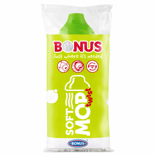BONUS Soft Mop Twist Felmosó Fej – Puha, Hatékony és Kíméletes Tisztítás