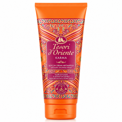 Tesori d’Oriente Karma Tusfürdő 250 ml – Nashi virág & Cédrusfa illatú krémtusfürdő