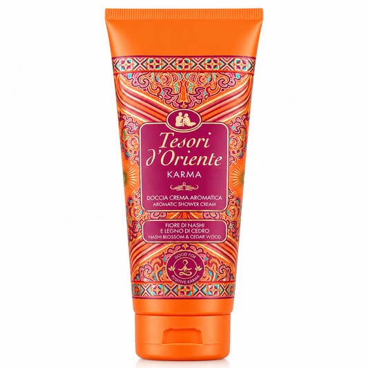 Tesori d’Oriente Karma Tusfürdő 250 ml – Nashi virág & Cédrusfa illatú krémtusfürdő