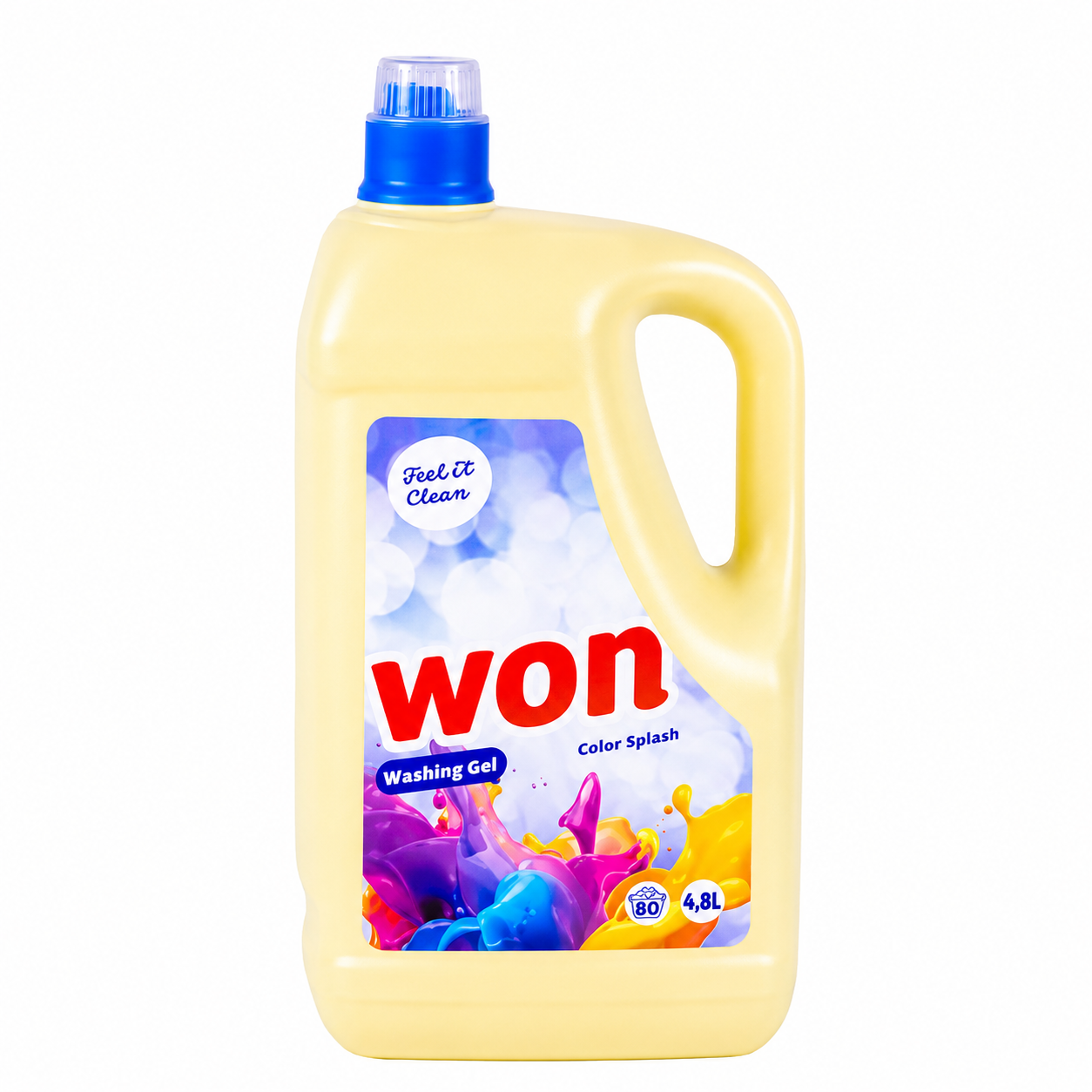 Won Color Splash Mosógél 4,8 L (80 mosás) – Színes ruhákhoz