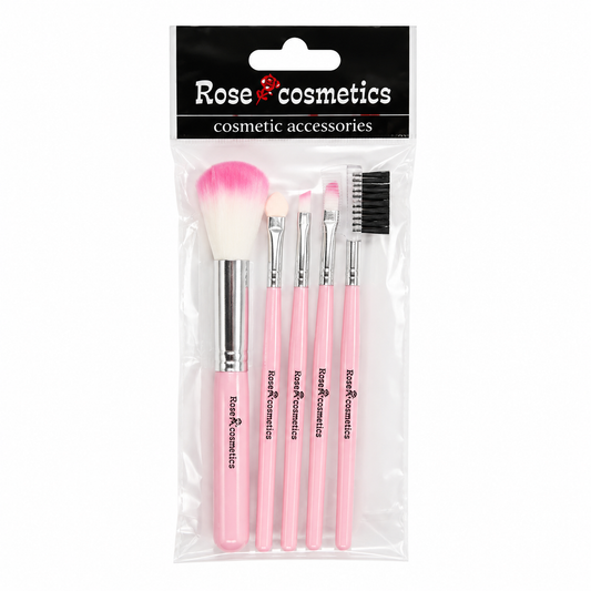 Rose Cosmetics Sminkecset Készlet 5 db – Arc- és szemsmink ecsetek