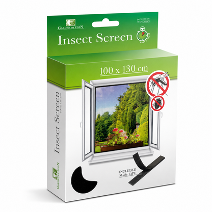 Garden of Eden Insect Screen ablak szúnyogháló 100 × 130 cm fekete