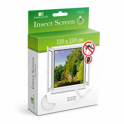 Garden of Eden Insect Screen ablak szúnyogháló 130 × 150 cm fehér