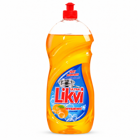Likvi Ultra Hygienic Orange mosogatószer – narancs illatú zsíroldó mosogatószer 450ml