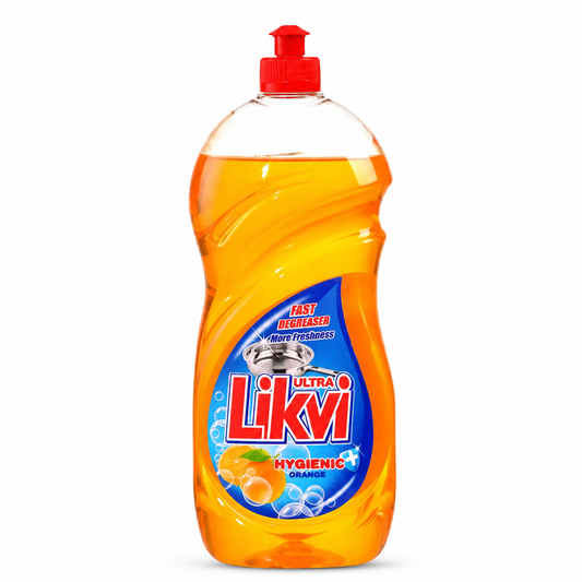 Likvi Ultra Hygienic Orange mosogatószer – narancs illatú zsíroldó mosogatószer 900 ml