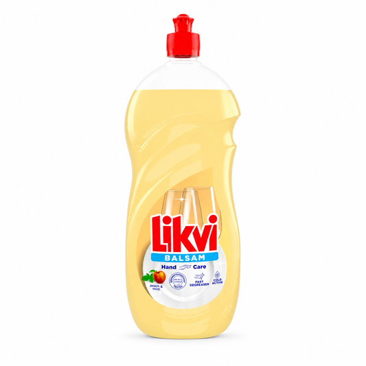 Likvi Balsam Hand Care mosogatószer – Peach & Mint kézkímélő mosogatószer 900 ml