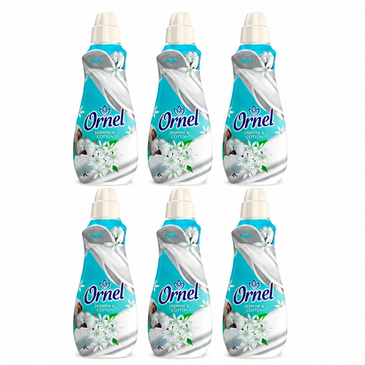 Ornel Jasmine & Cotton öblítő 6 db csomag – jázmin és pamut illat, 6×800 ml