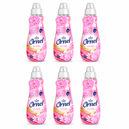 Ornel Allure Öblítő 6 db-os csomag – 6×800 ml, virágos illatú textilöblítő