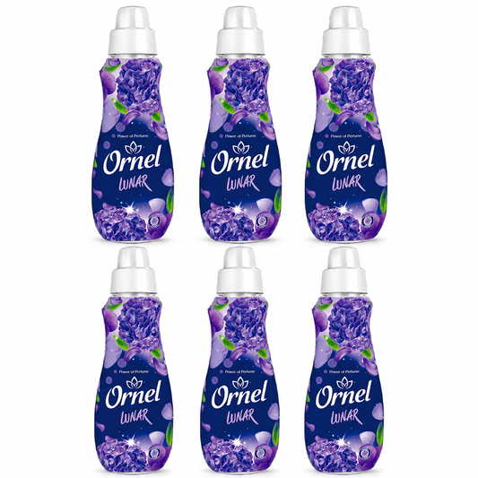 Ornel Lunar Öblítő 6 db-os csomag – 6×800 ml, lila virágos illatú textilöblítő
