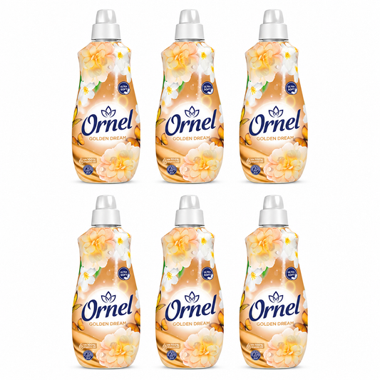 Ornel Golden Dream Öblítő 6 db-os csomag – 6×1.6l, virágos-aranyló illatú textilöblítő