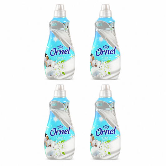 Ornel Jasmine & Cotton Öblítő 4 db-os csomag – 4×1.6 l, jázmin és pamut illatú textilöblítő