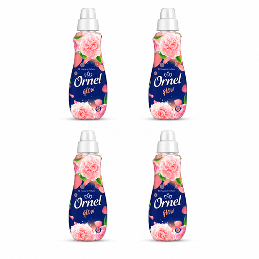 Ornel Glow Öblítő 4 db-os csomag – 4×1.6 l, virágos-parfümös illatú textilöblítő