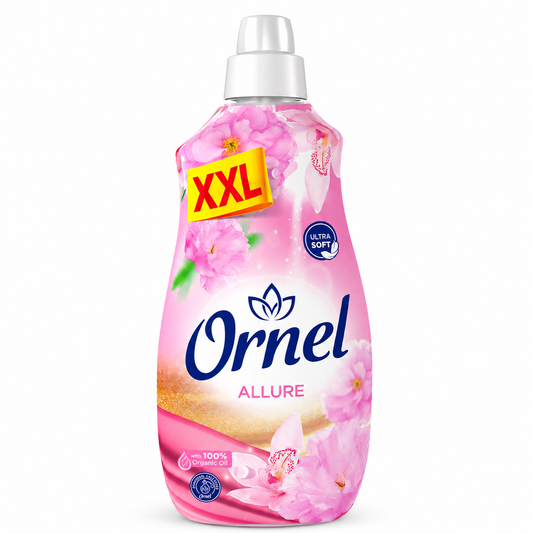 Ornel Allure XXL Öblítő 2.4 l – virágos, parfümös illatú textilöblítő