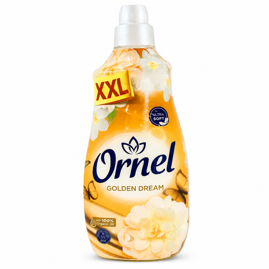Ornel Golden Dream XXL Öblítő 2.4 l – virágos-aranyló illatú textilöblítő