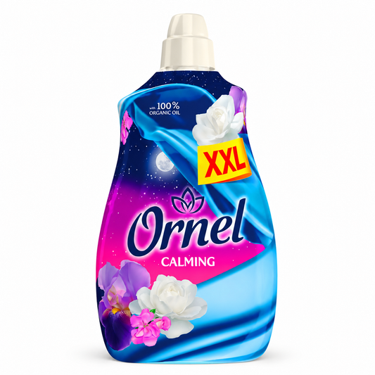 Ornel Calming XXL Öblítő 2.4 l – lágy, virágos illatú textilöblítő