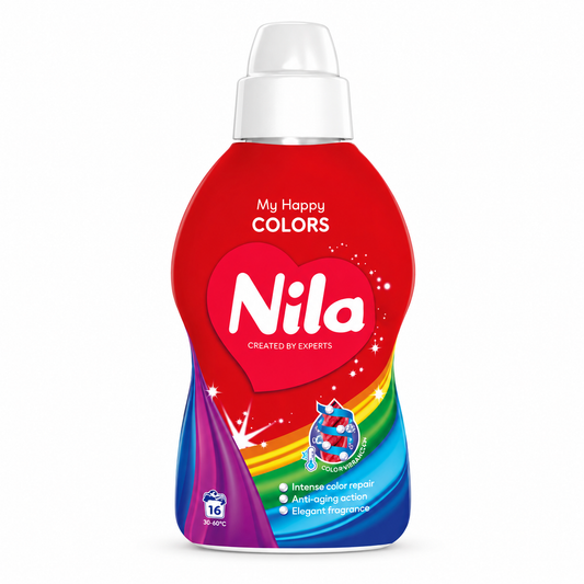 Nila My Happy Colors folyékony mosószer színes ruhákhoz 900 ml