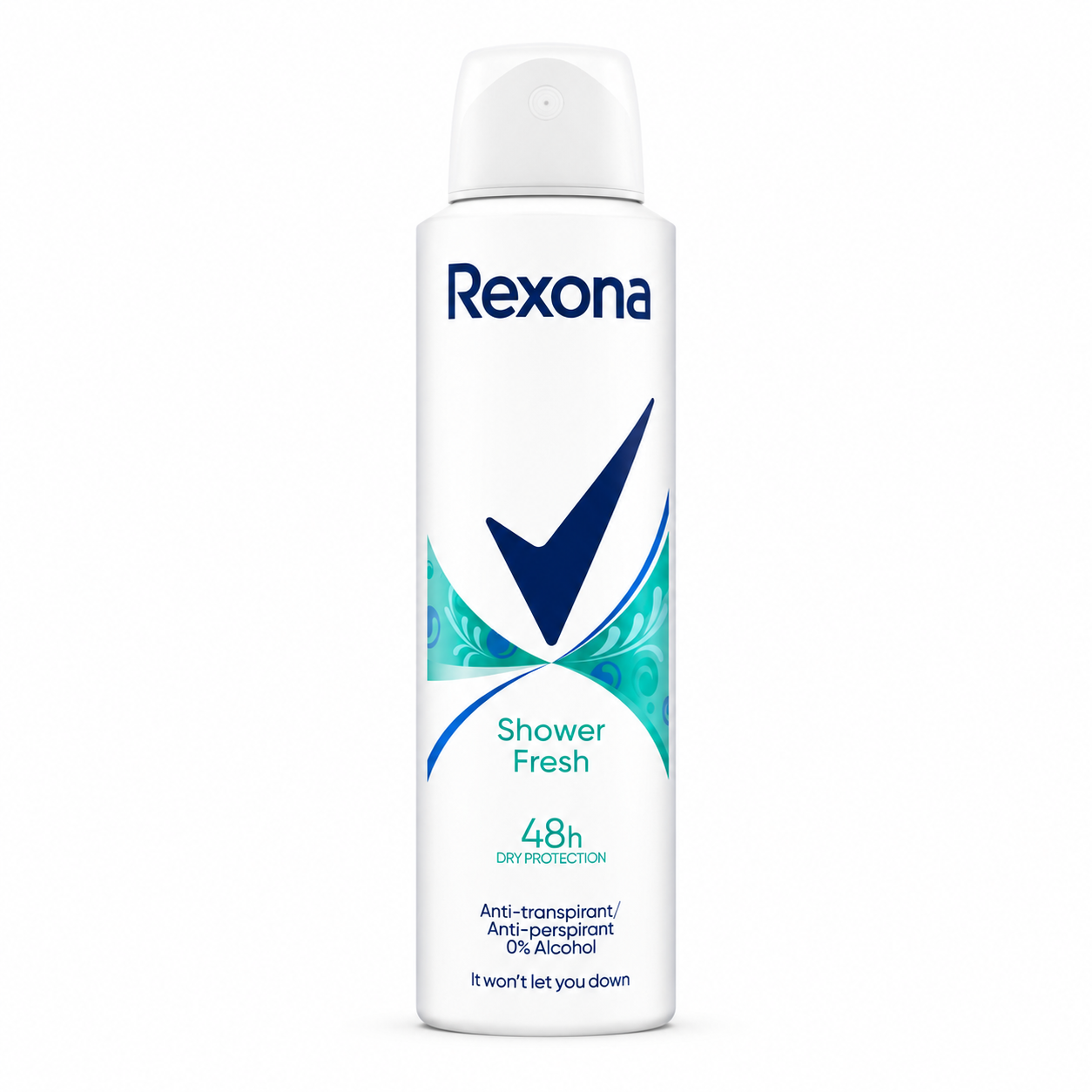 Rexona Shower Fresh dezodor spray 150 ml – 48 órás izzadásgátló védelem, 0% alkohol