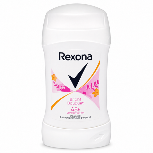 Rexona Bright Bouquet stift 40ml  dezodor – 48 órás izzadásgátló védelem, 0% alkohol